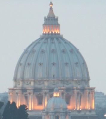 Dome of St Peter's basilica from two miles away; Learn the Latin command forms