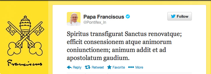 Papal Tweet